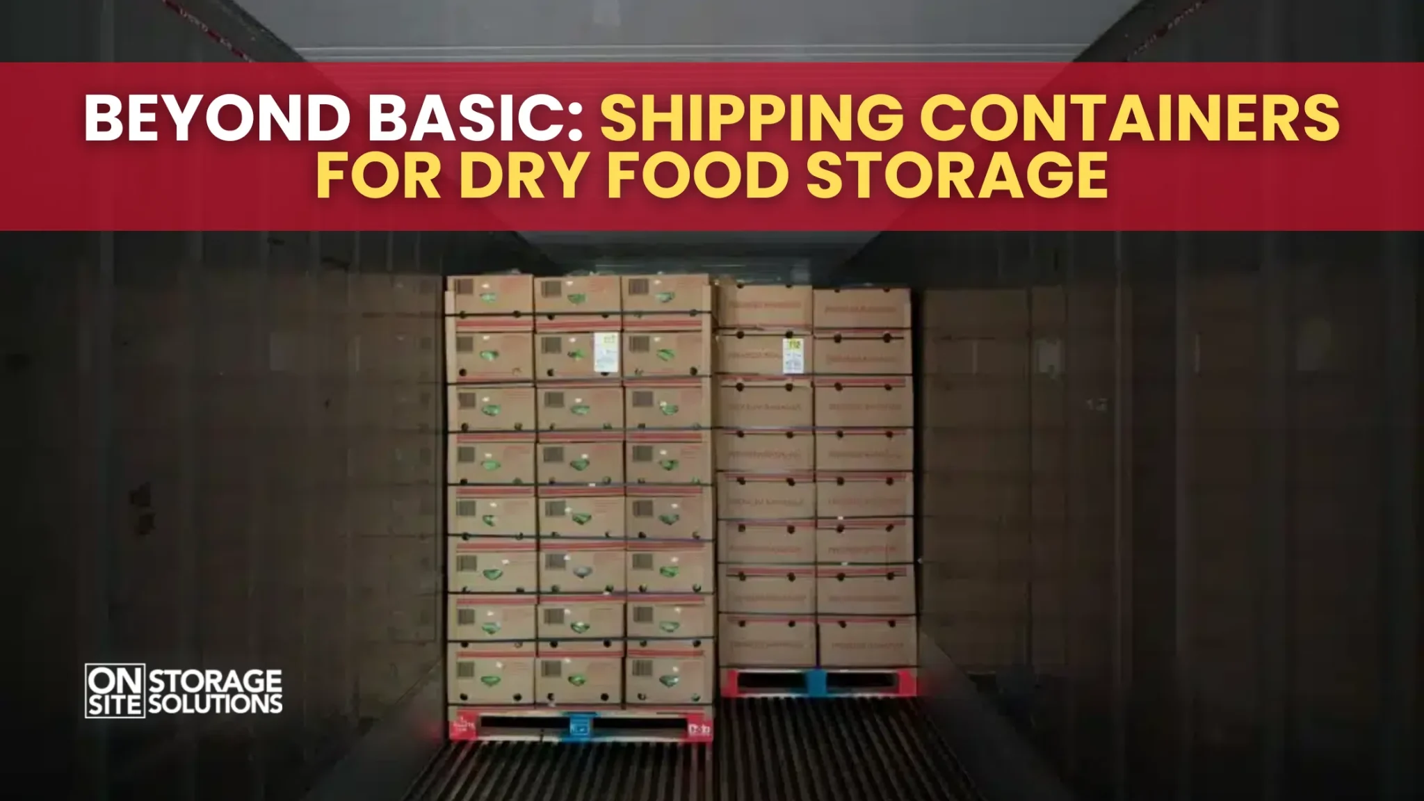 Beyond Basic: Shipping Containers for Dry Food Storage