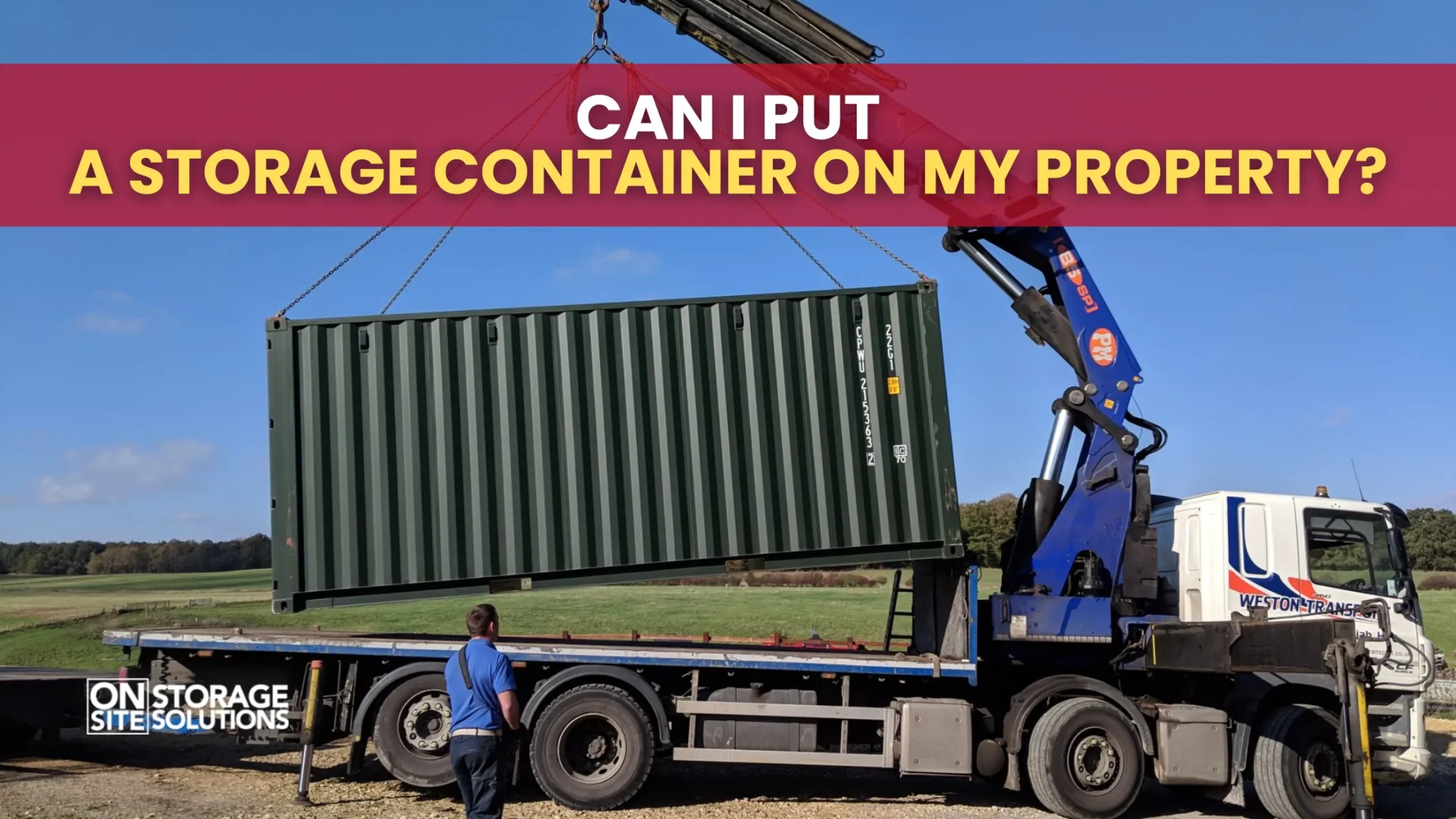 Can I Put a Storage Container on My Property?