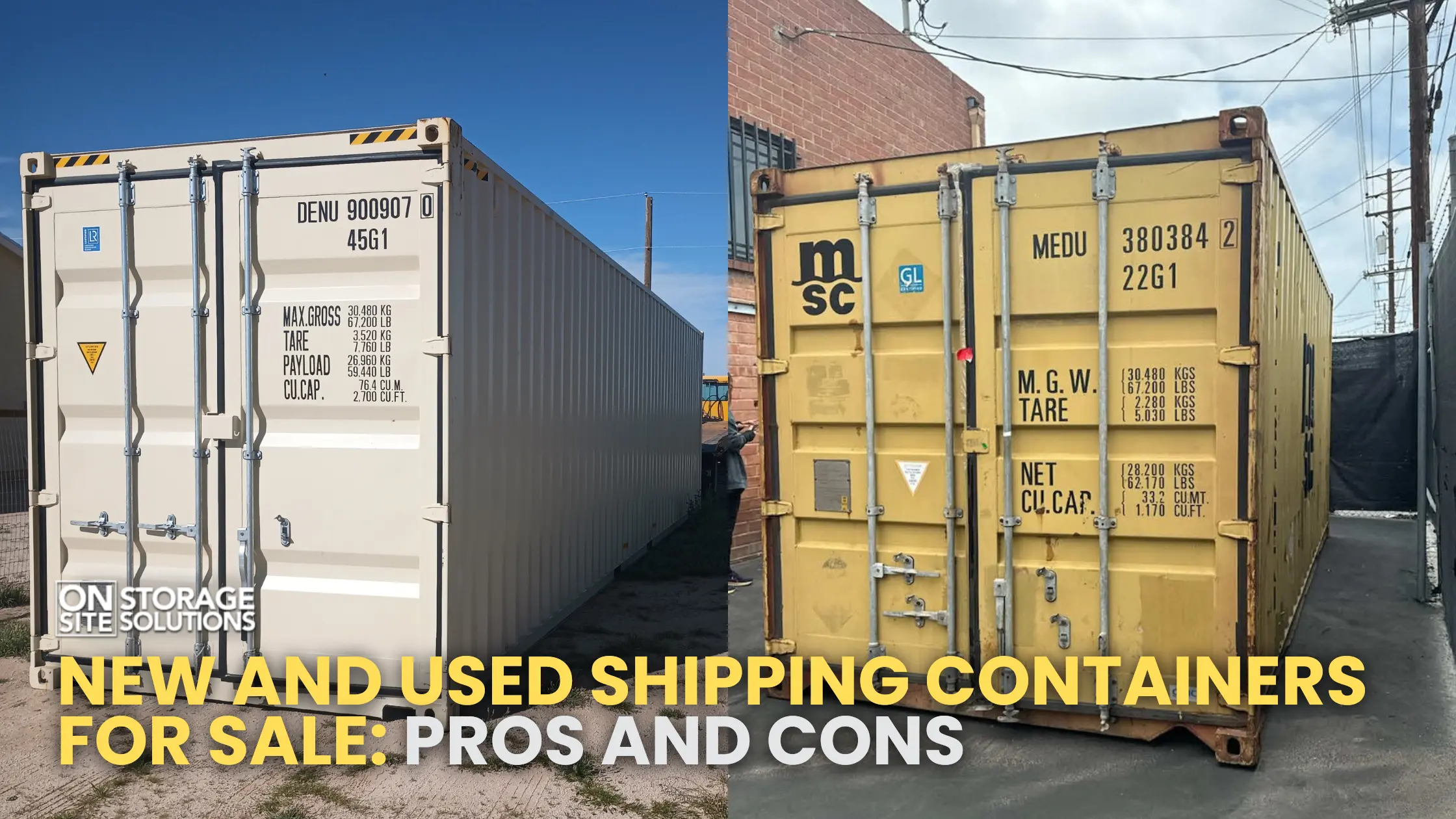 New and Used Shipping Containers for Sale: Pros and Cons